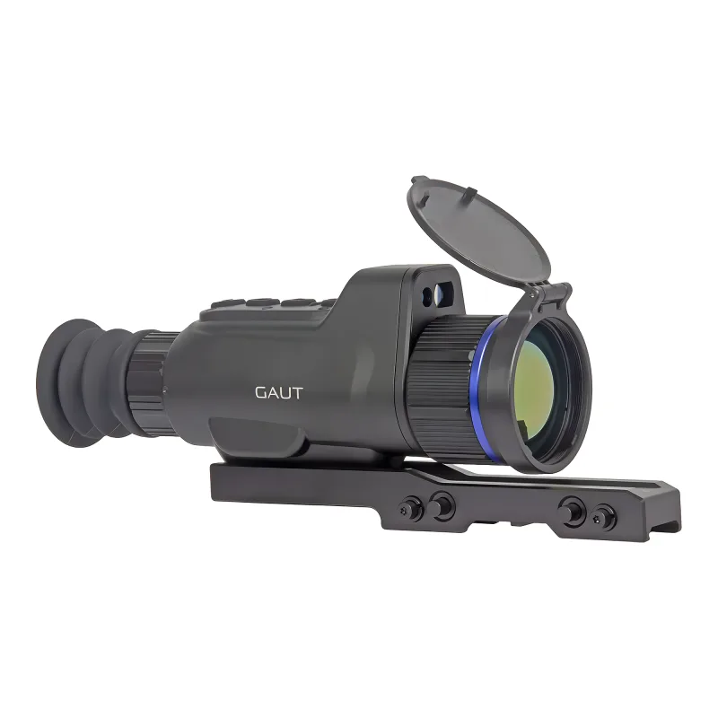 Прицел тепловизионный Gaut Spinel TS 350L, 384х288, D50, дальномер - вид спереди сбоку со стороны объектива