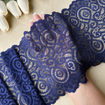 Широкое кружево эластичное 18см, Синий (lace/magn/180)