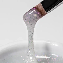 Гель светоотражающий BUILDER UV GEL MILK DIAMOND RuNail, 15г №9872