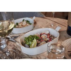 Блюдо овальное 15*8 см h4 см 200 мл для закусок Gray Oval Bucket с ручками Frutti di Mare P.L. [1]