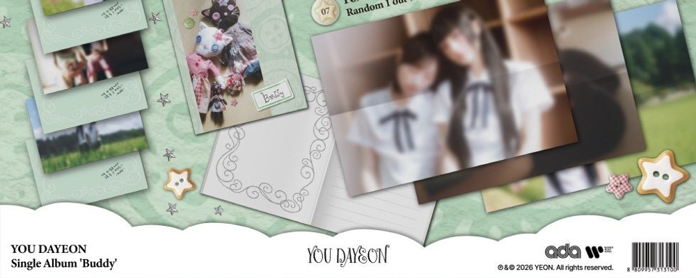 Альбом YOU DAYEON - BUDDY Single Album PHOTOBOOK Version