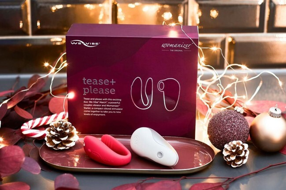 Набор We-Vibe Tease & Please Collection: Womanizer Starlet и We-Vibe Match (Цвет: красный с белым)