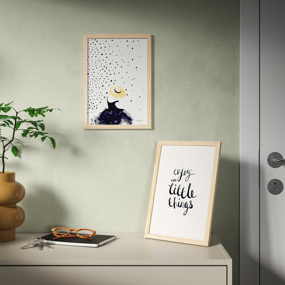IKEA HÄCKHAGTORN  (ИКЕА ХЭКХАГТОРН)  -  Рамка - сосна 21x30 см