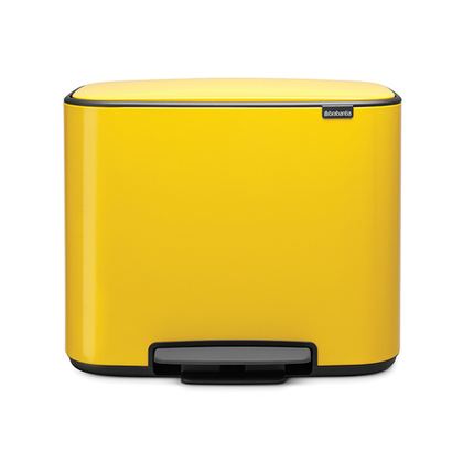 Мусорный бак Bo Pedal Bin 36л Brabantia Желтая маргаритка