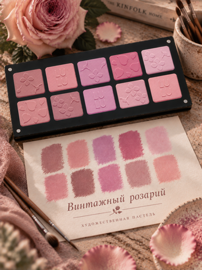 " Винтажный розарий " приглушенные оттенки розового