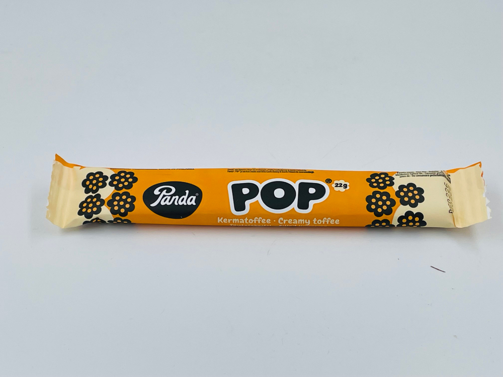 Лакрица Panda POP набор (4 шт. по 22 г) с начинкой сливочная ириска, 88 г (Из Финляндии)