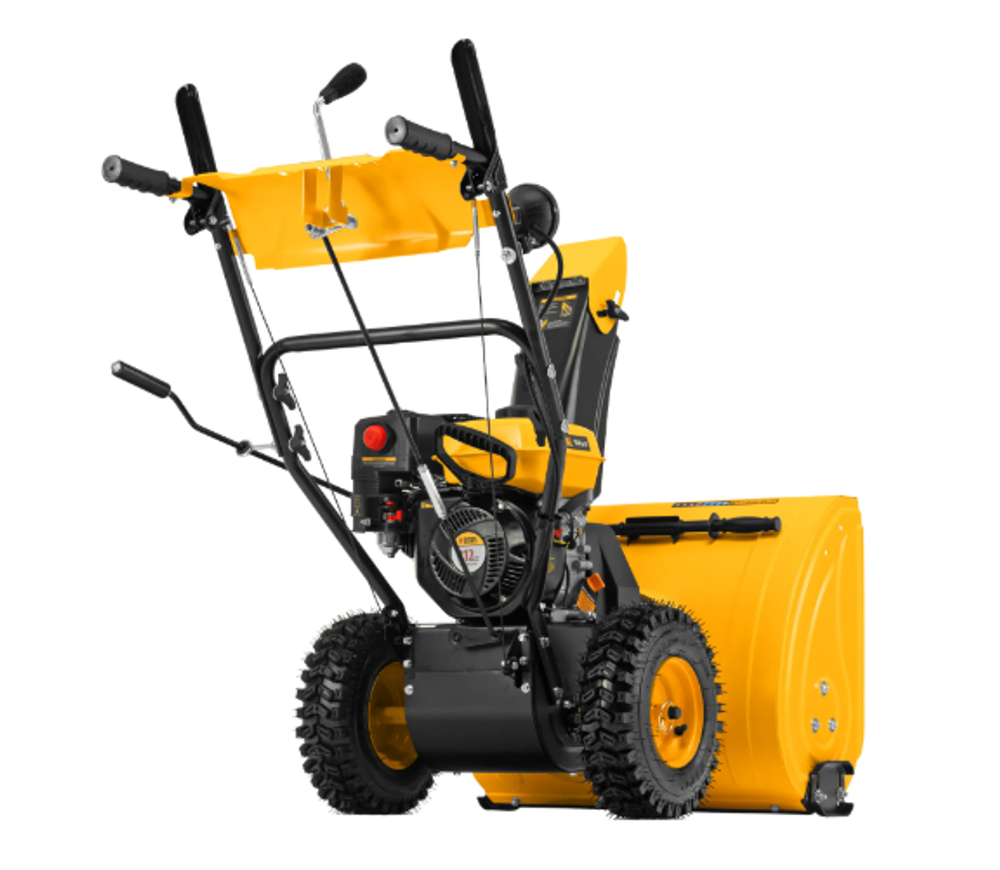 Бензиновая снегоуборочная машина SBM 610, 212 cc, ручной старт, фара Denzel