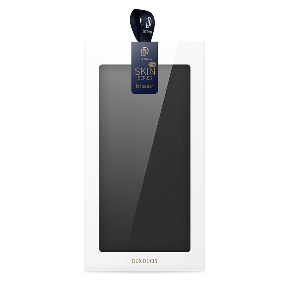 Чехол книжка из кожи черного цвета для Samsung Galaxy A52s и A52 5G, 4G, серия Skin Pro Series от Dux Ducis