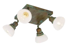 Светильник Sfera Sveta 86194/4C GDGR, 4×40 Вт, золотой и зелёный