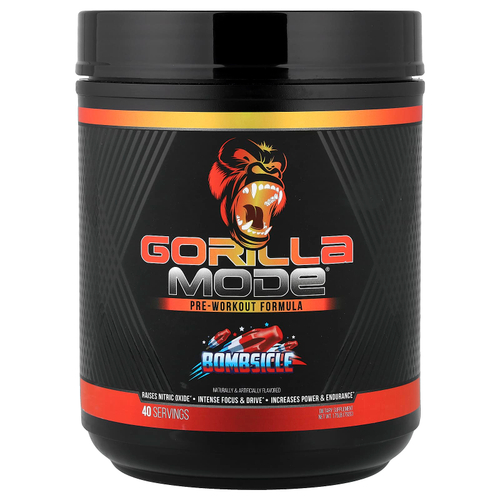 Gorilla Mind, Mode®, предтренировочная добавка, Bombscle, 792 г (1,75 фунта)