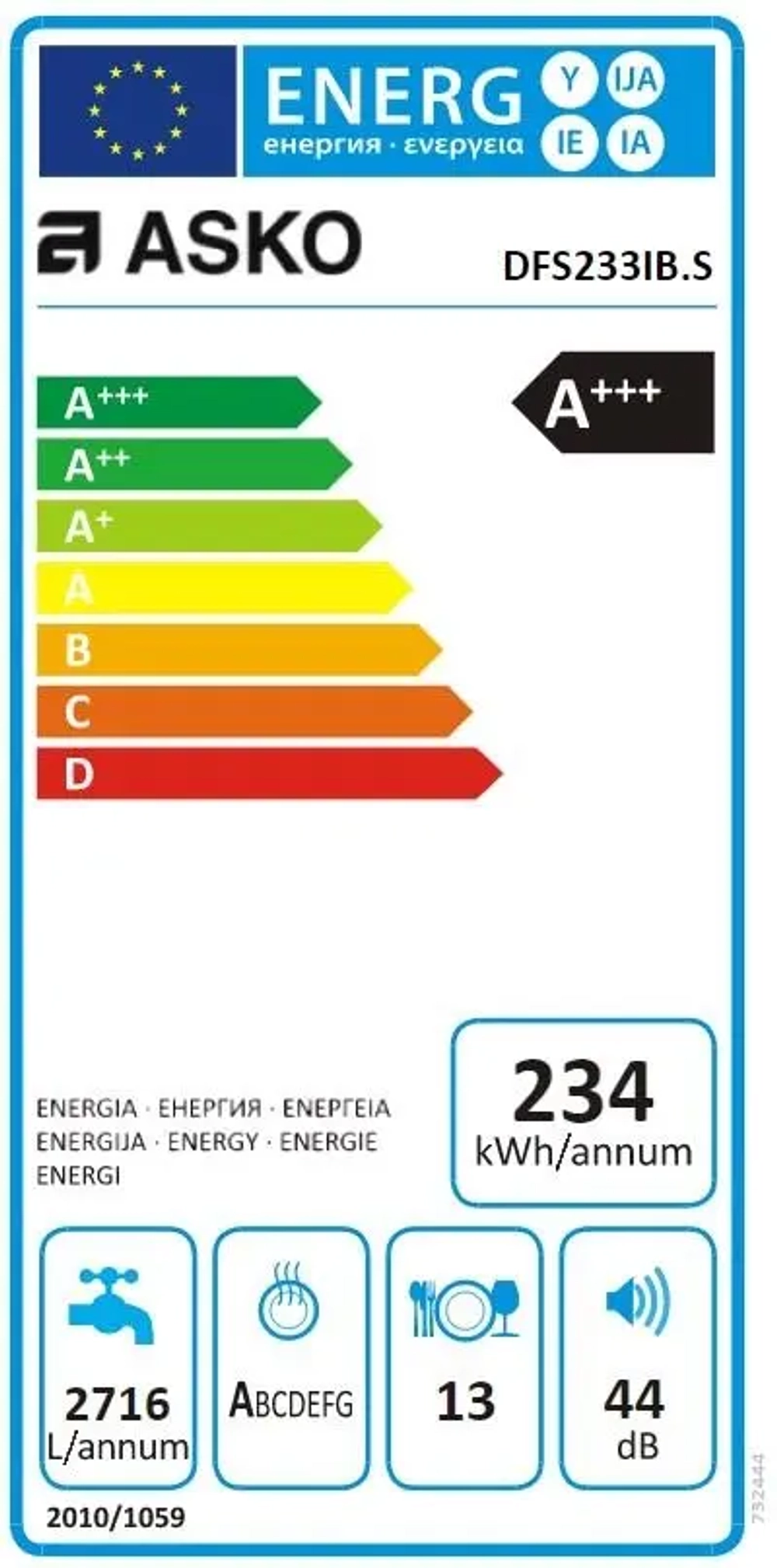 Посудомоечная машина Asko DFS233IB.S фото 3