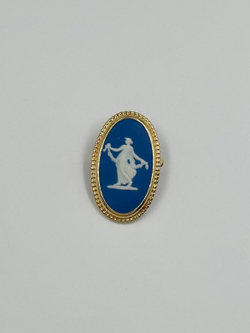 Брошь Wedgwood синяя