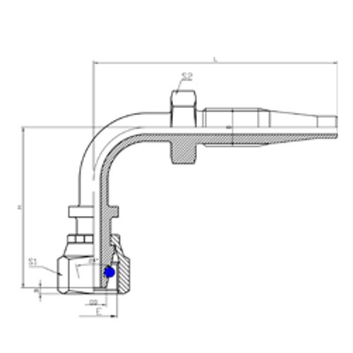 Фитинг DN 10 DKO-L (Г) 18х1.5 12 (90) многоразовый |