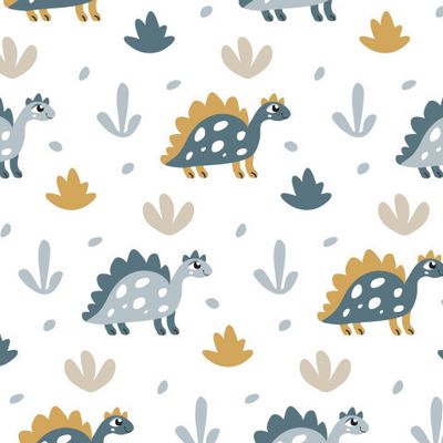 Buy baby fabric Animals dinosaurs scandinavian style