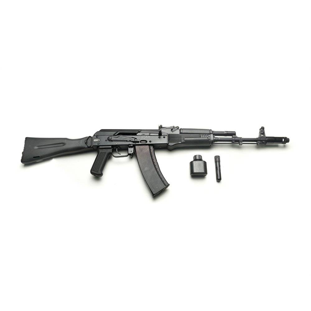Макет Автомата Калашникова ММГ АК-74М (пластиковый стационарный приклад б/пл.) ствол-болванка (ИЖ-184)