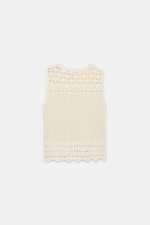 ТОП ИЗ ТРИКОТАЖА POINTELLE — ZARA
