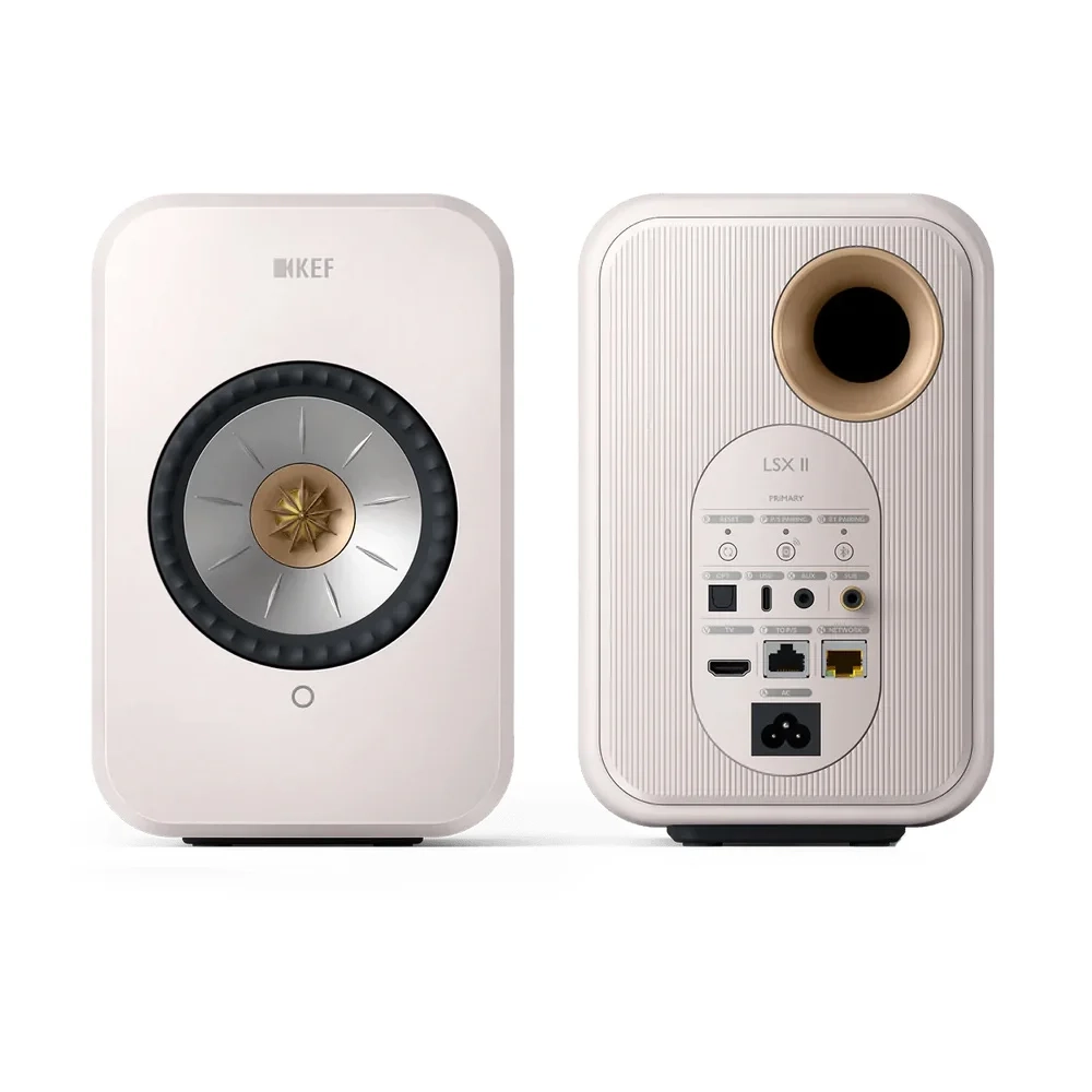KEF LSX II Mineral White активная беспроводная полочная акустическая система (пара)