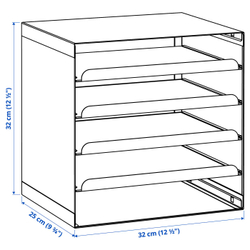 IKEA HARVMATTA  (ИКЕА ХАРВМАТТА)  -  Лоток для писем - антрацит