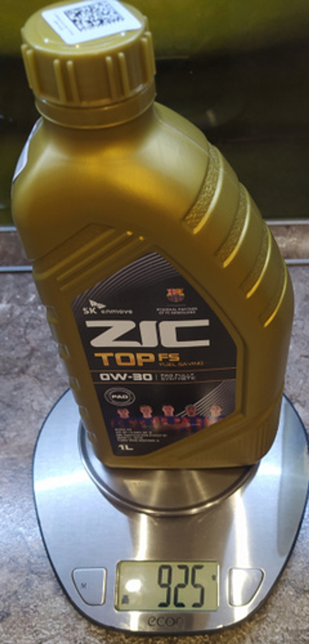Масло моторное ZIC TOP FS 0W-30 синтетическое 1 л 132042