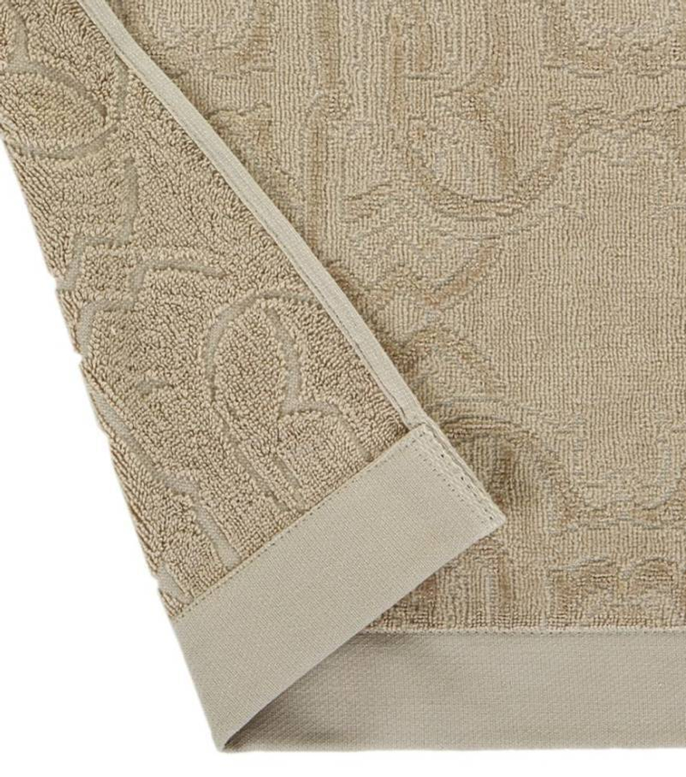 Полотенце 100х150 Roberto Cavalli Logo sand светло-коричневое