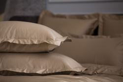 Простыня на резинке 140х200x40 German Grass Аллюр Бежевый (Caramel Beige Allure)