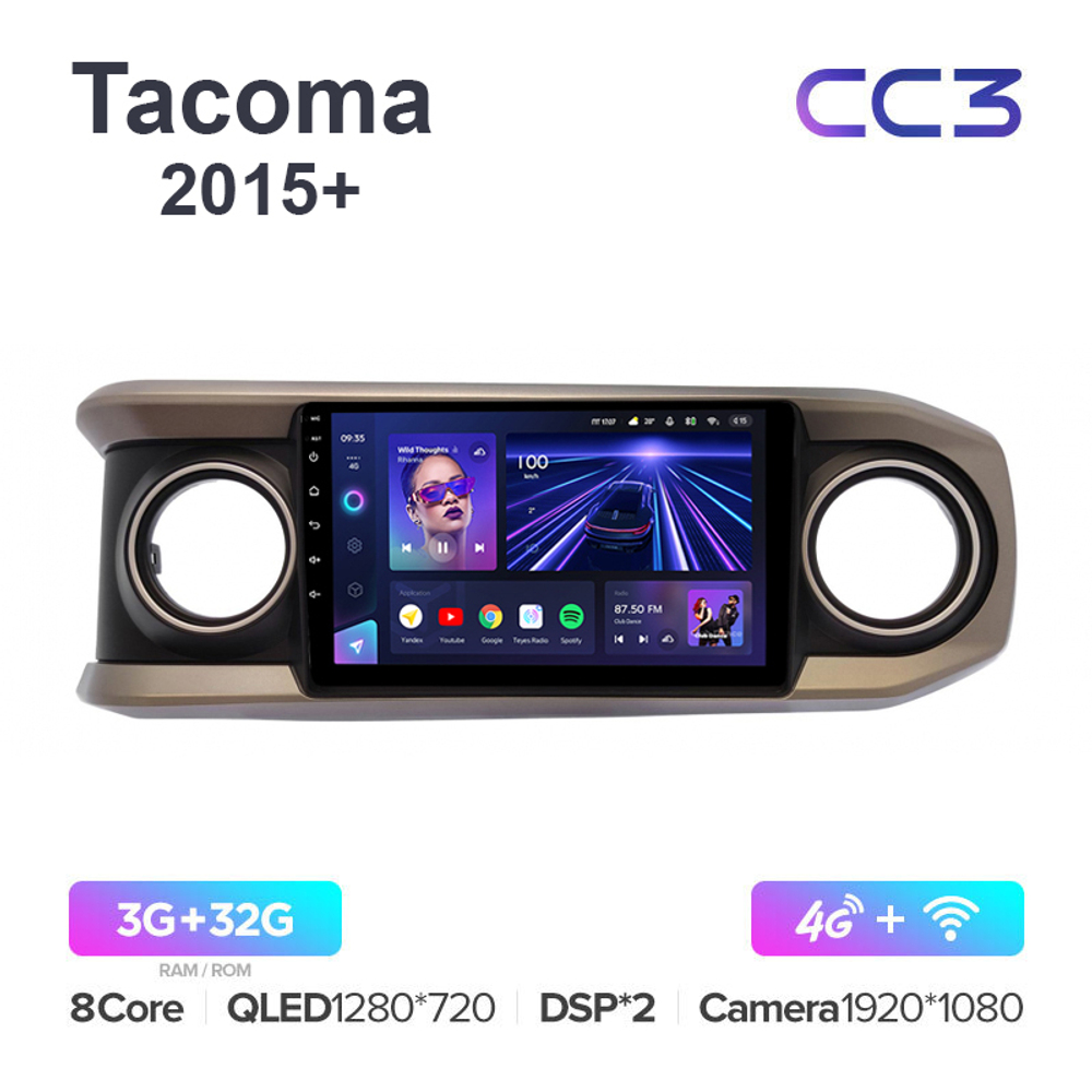 Teyes CC3 10,2"для Toyota Tacoma 2015+