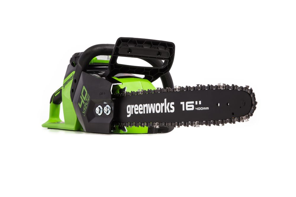 Аккумуляторная цепная пила Greenworks GD40CS18K5, 40v, 40 см, АКБ 5 А·ч и ЗУ