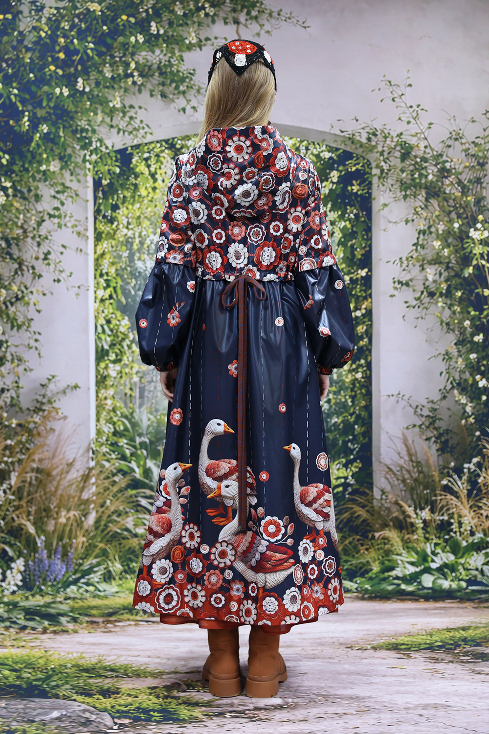 Coat "Nymph. Geese"