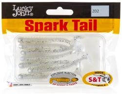 Мягкая съедобная приманка LJ Pro Series Spark Tail 3,0 in (76 мм), цвет Z02, 7 шт, арт. 140167-Z02