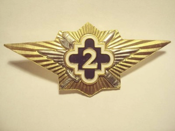 Знак "Классность ФСИН 2" (золотой)