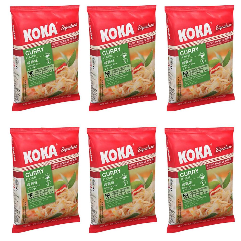 Лапша быстрого приготовления KOKA Signature Карри, 85 г, 6 шт