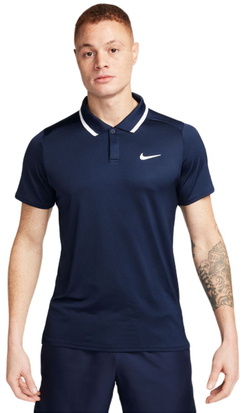 Мужское теннисное поло Nike Court Dri-Fit Advantage Polo - obsidian/whte/white