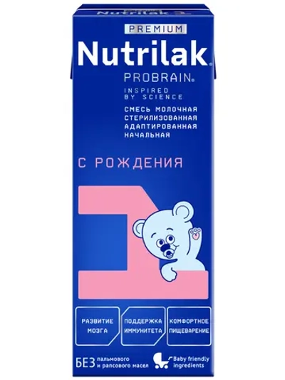 Смесь молочная Nutrilak Премиум 1 стерилизованная 0.2 л с 0 месяцев