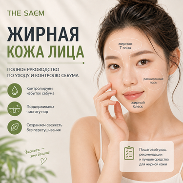 Жирная кожа лица: полное руководство по уходу и контролю себума