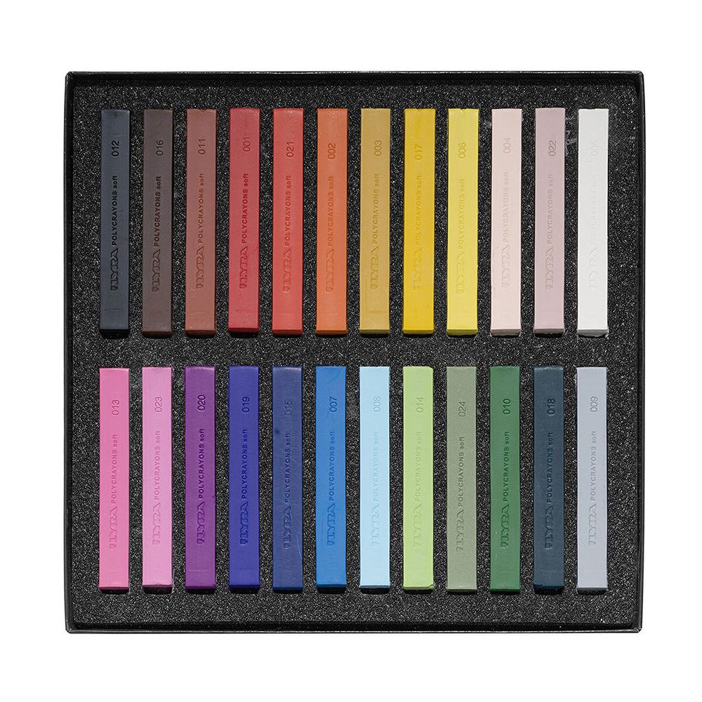 Пастель сухая 24 цв, Polycrayon Lyra L5651240