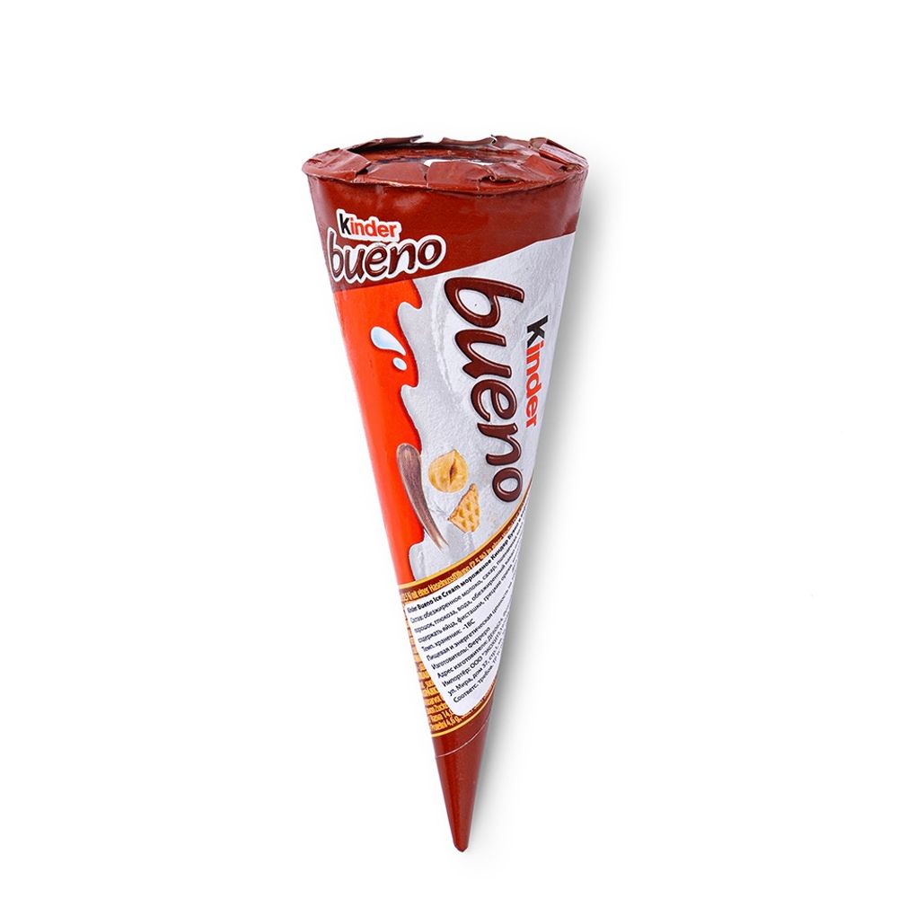 Мороженое Kinder Bueno в вафельном конусе 62г