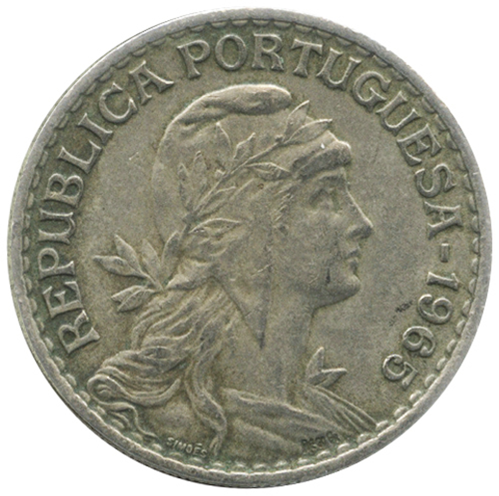 50 сентаво Португальская Республика (1911-1969) 1965 год, Португалия. aUNC