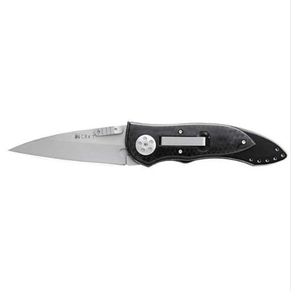 Цена наСкладной нож CRKT Elishewitz E-lock Black, сталь Aus 8, рукоять сталь 420J2