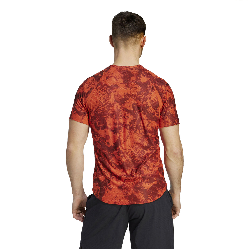 Мужское теннисное поло adidas Paris Freelift T-Shirt Men - Red, Grey