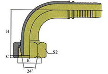 Фитинг DN 20 DKO-L (Г) 30x2 22 (90)