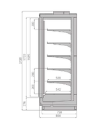 Шкаф морозильный BRANDFORD ODISSEY Slim 375