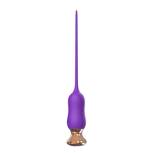 Фиолетовый тонкий стимулятор 23см I-Moon Nipple Vibrator MY-1702