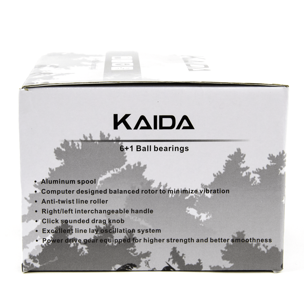 Безынерционная катушка 5000 с байтраннером Kaida KW (6+1BB, мет. шпуля)