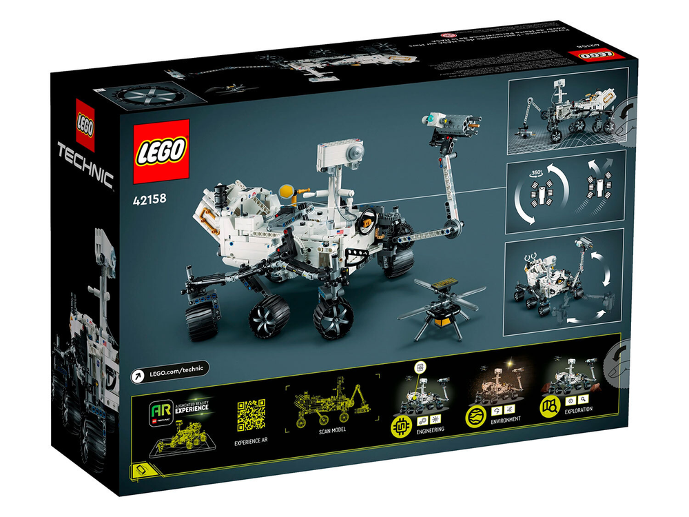 Конструктор Лего Техник Марсоход NASA Perseverance | LEGO Technic NASA Mars Rover Perseverance 42158, 1132 детали (10+)