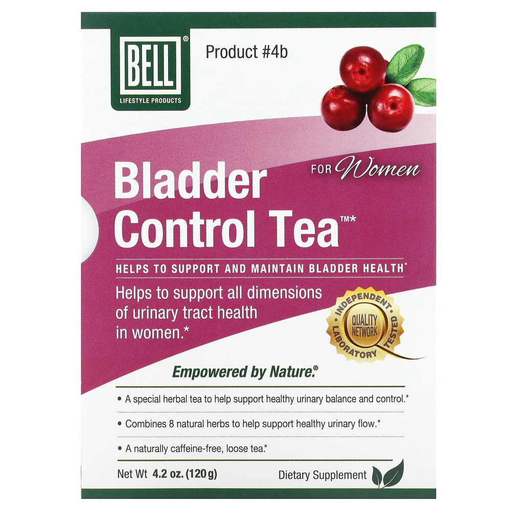 Bell Lifestyle, Bladder Control Tea™, для женщин, без кофеина, 120 г (4,2 унции)