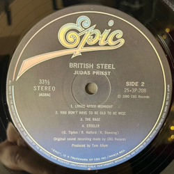 Винтажная виниловая пластинка LP Judas Priest British Steel (Япония 1980) (Без Оби) Breaking The Law