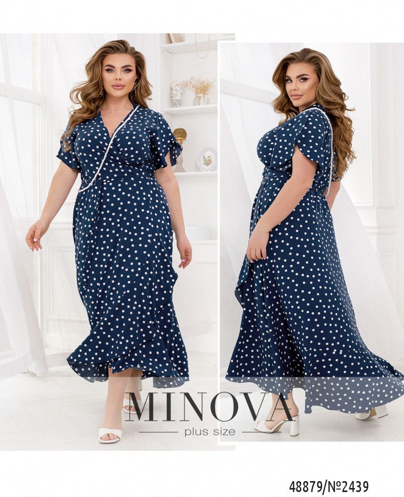 Платье 2439-синий Minova Платье 2439-синий Minova