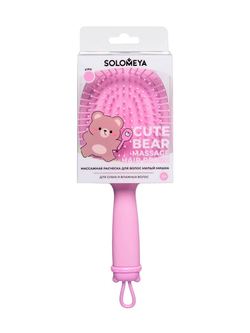 Solomeya Cute Bear Massage Hair Brush Blue расческа массажная для волос милый мишка