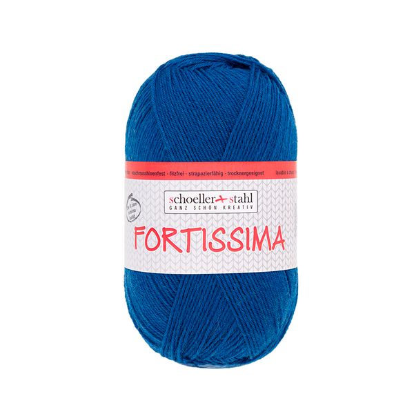Пряжа Austermann (Аустерманн) Fortissima 100 / уп.5 мот. по 100 г, 420м, голубой №1