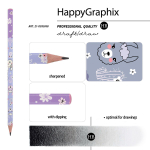 Карандаш ч/г НВ "HappyGraphix. Цирк. Ламы" (Bruno Visconti)